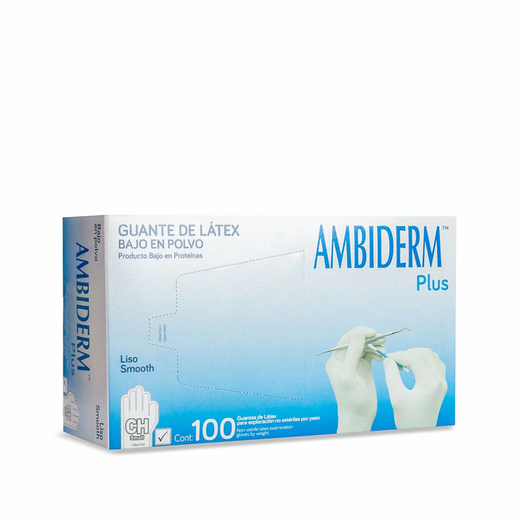 GUANTES DE LÁTEX "AMBIDERM PLUS"