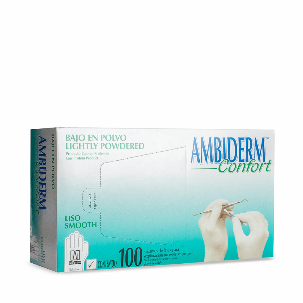 GUANTES DE LÁTEX "AMBIDERM CONFORT"