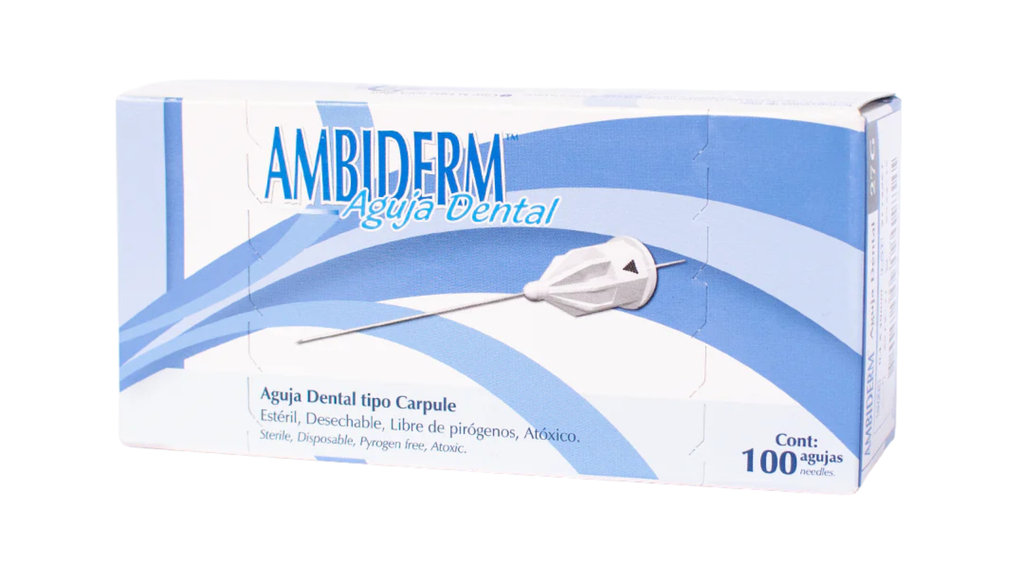AGUJA DENTAL CORTA 30G AMBIDERM