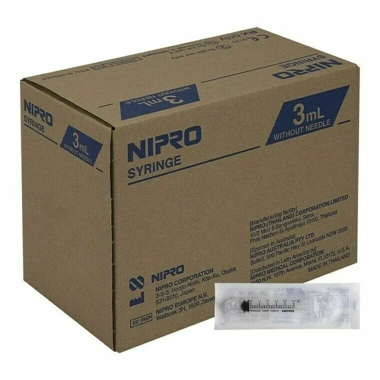 JERINGA 3ML LUER LOCK SIN AGUJA JD-03L NIPRO