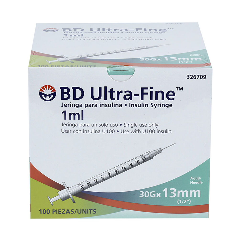 JERINGA 1ML PARA INSULINA ULTRA-FINE 30Gx13mm BD 326780