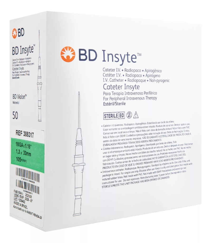 CATETER INSYTE CAL. 18 BD 388317