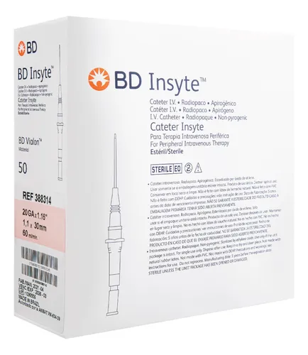 CATETER INSYTE CAL. 20 BD 388314