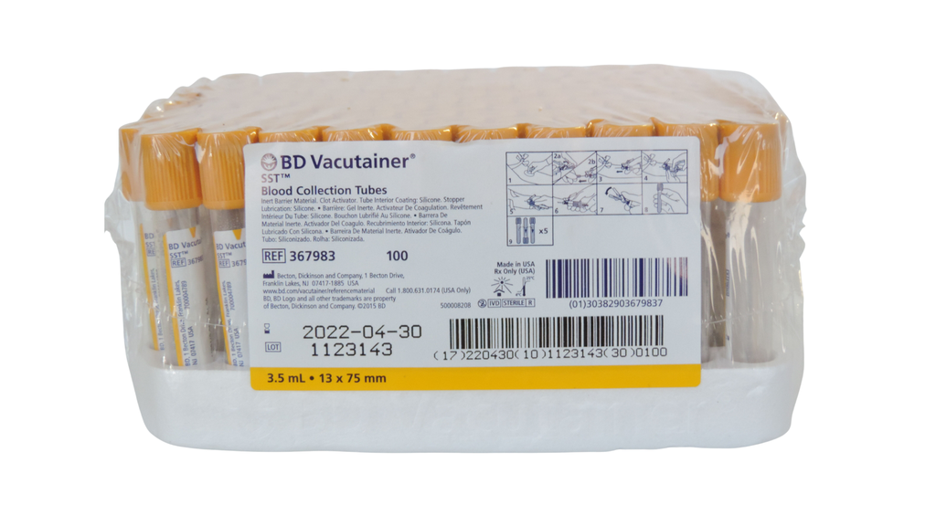 TUBO VACUTAINER ORO 3.5ML BD 367983