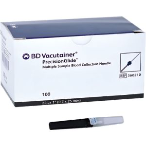 AGUJA TOMA MULTIPLE 22Gx25mm NEGRA BD 360210