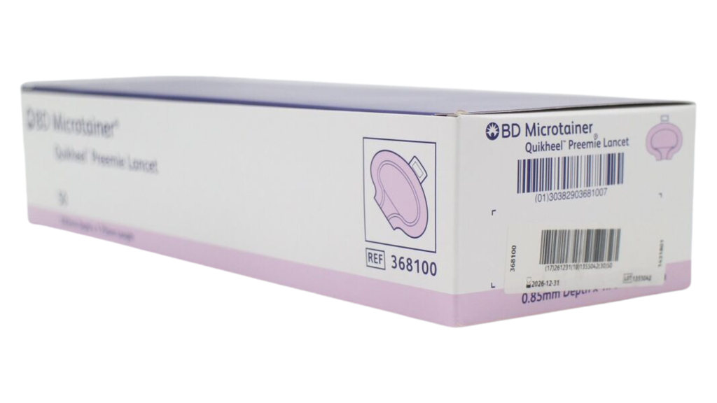 LANCETA QUIKHEEL FLUJO BAJO 0.85mmx1.75mm "PREMATUROS" BD 368100