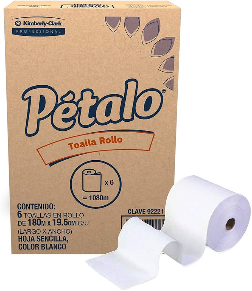TOALLA EN ROLLO PETALO 180M