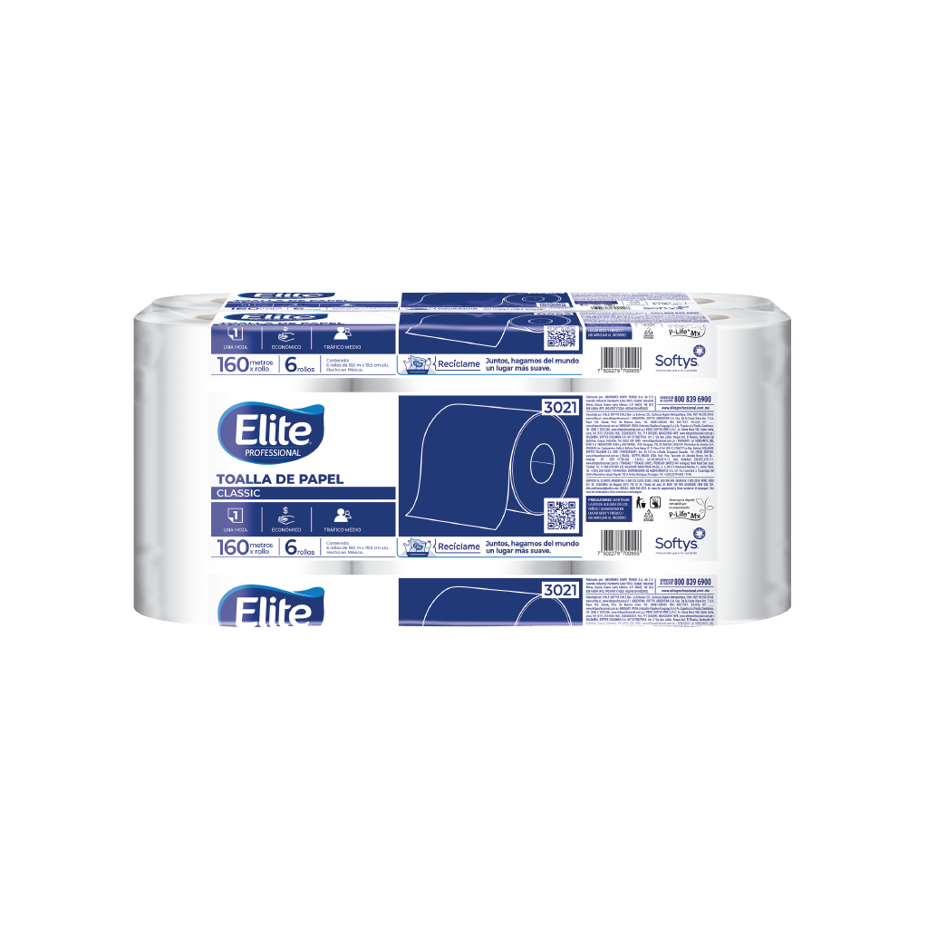 ELITE TOALLA EN ROLLO 160 MTS 3021