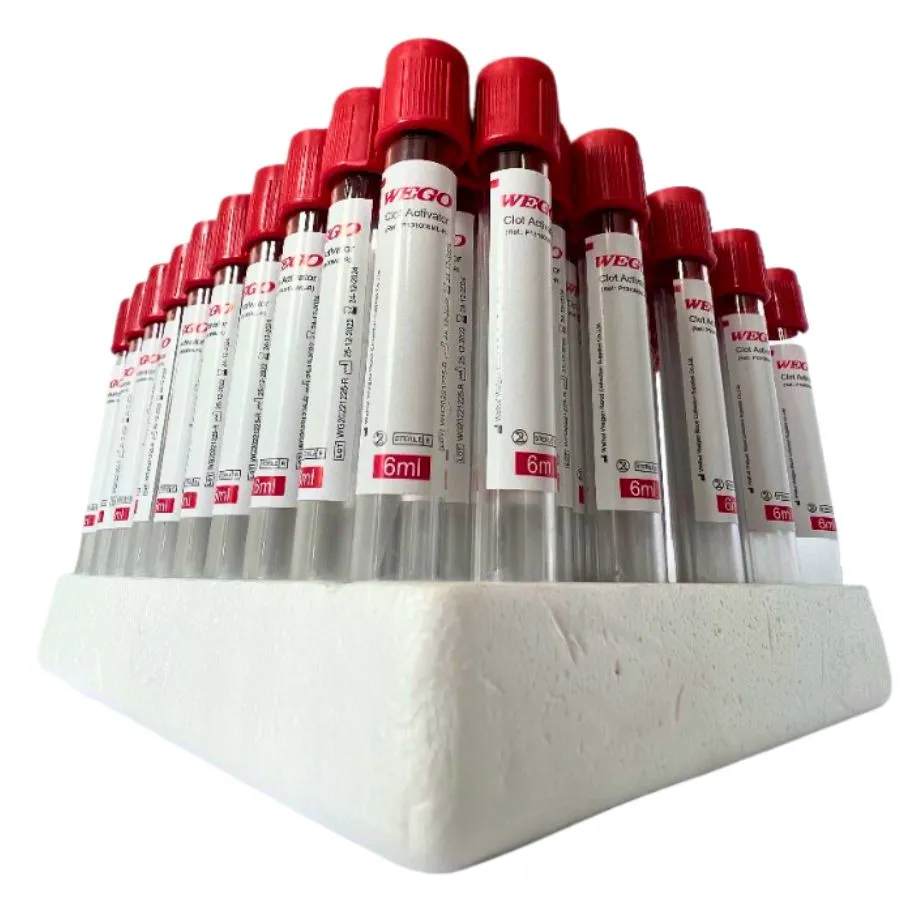 TUBO ROJO 6ML WEGO P131006ML-R