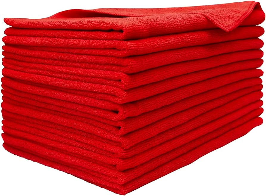 PAÑO MICROFIBRA ROJO 40*40