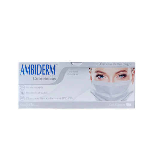 CUBREBOCAS BLANCO "AMBIDERM ADULTO" 