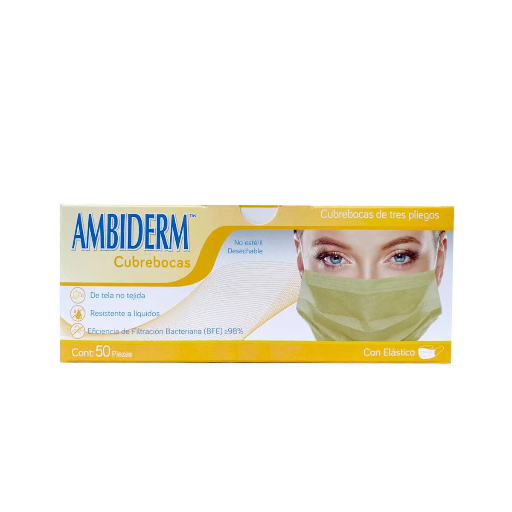 CUBREBOCAS AMARILLO "AMBIDERM ADULTO"  