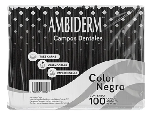 CAMPO DENTAL - NEGRO "AMBIDERM"  