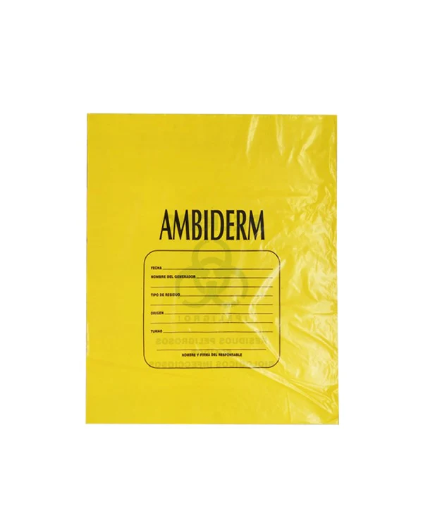 BOLSA PARA RESIDUOS AMARILLA "AMBIDERM" 