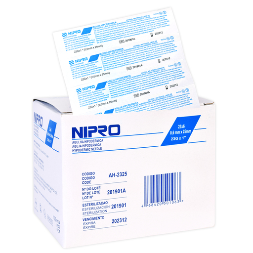 AGUJA 23 G TERUMO AZUL - NIPRO