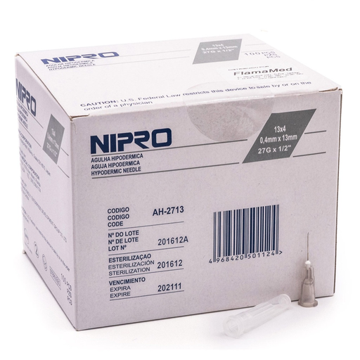 AGUJA 27 G GRIS - NIPRO