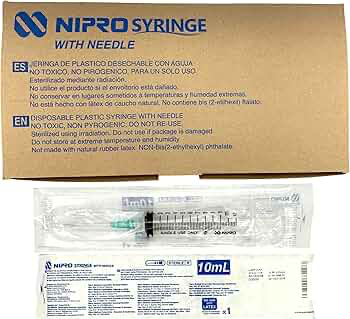 JERINGA 10ML LUER LOCK CON AGUJA 20Gx32mm 1 1/4 JD-10L2032 NIPRO