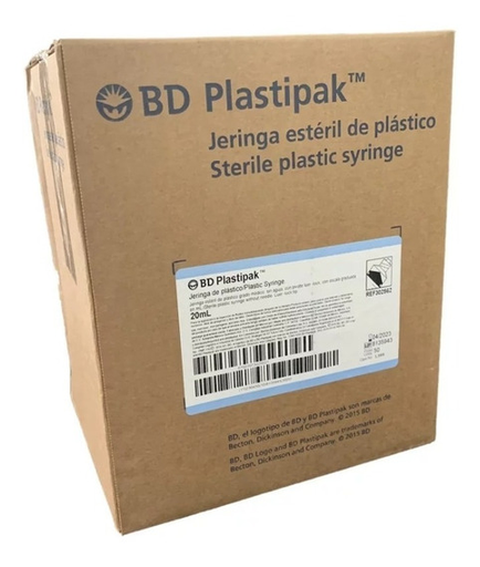 JERINGA 20ML LUER LOCK SIN AGUJA BD 302562