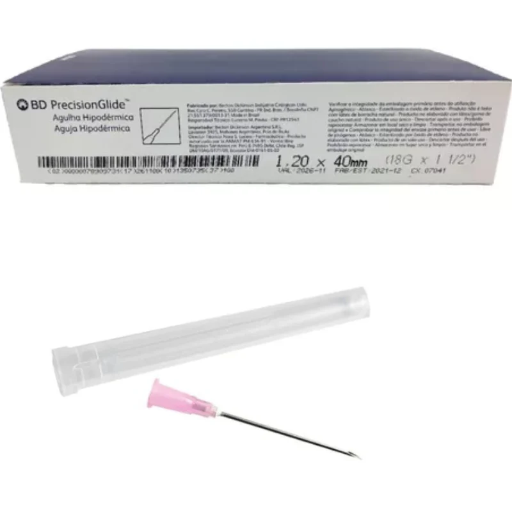 AGUJA HIPODEMRICA 40MM 12DMN 18G 1 1/2 BD 300017