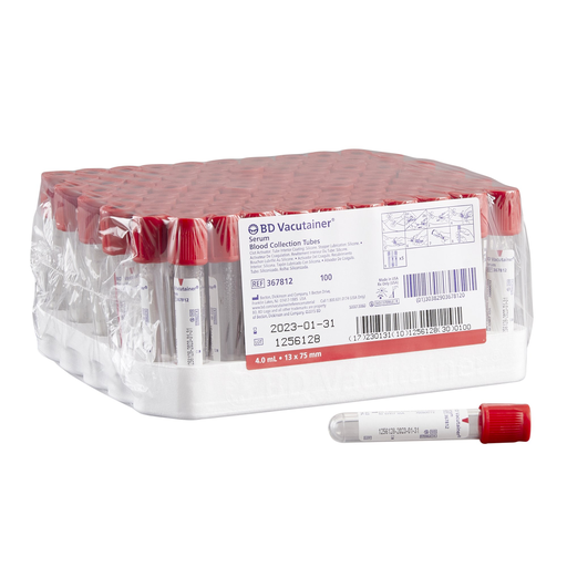 TUBO VACUTAINER ROJO 4ML BD 367812