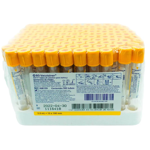 TUBO VACUTAINER ORO 5ML BD 368159