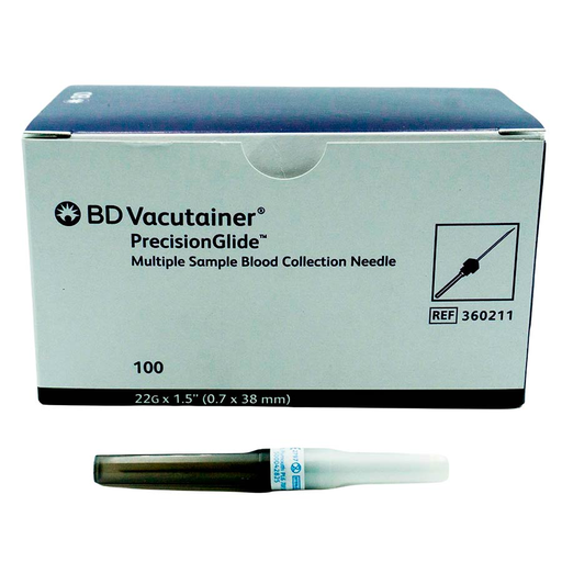 AGUJA TOMA MULTIPLE 22Gx38mm NEGRA BD 360211