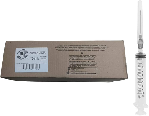 JERINGA 10ML CON AGUJA 22Gx32MM 1 1/4" DL J102232P